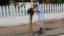 Man with 40-year-old dreadlocks