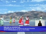 Homenaje a la Juventud Bicentenaria en el monumento de La Victoria, estado Aragua