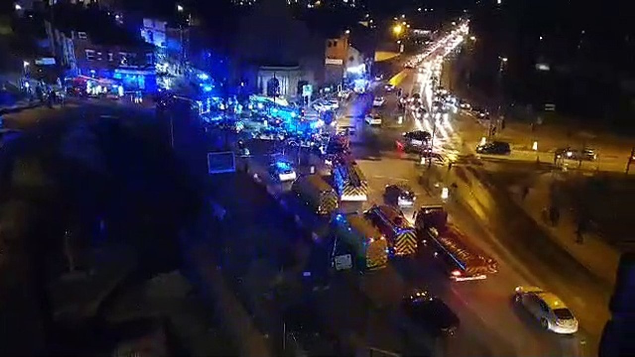 Two people rescued as seven fire engines tackle large blaze in Armley flat