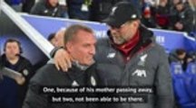 Rodgers offers Klopp bereavement support ahead of clash