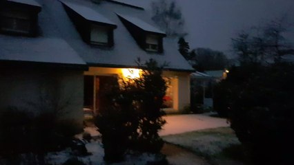 Un peu de neige un soir en Bretagne