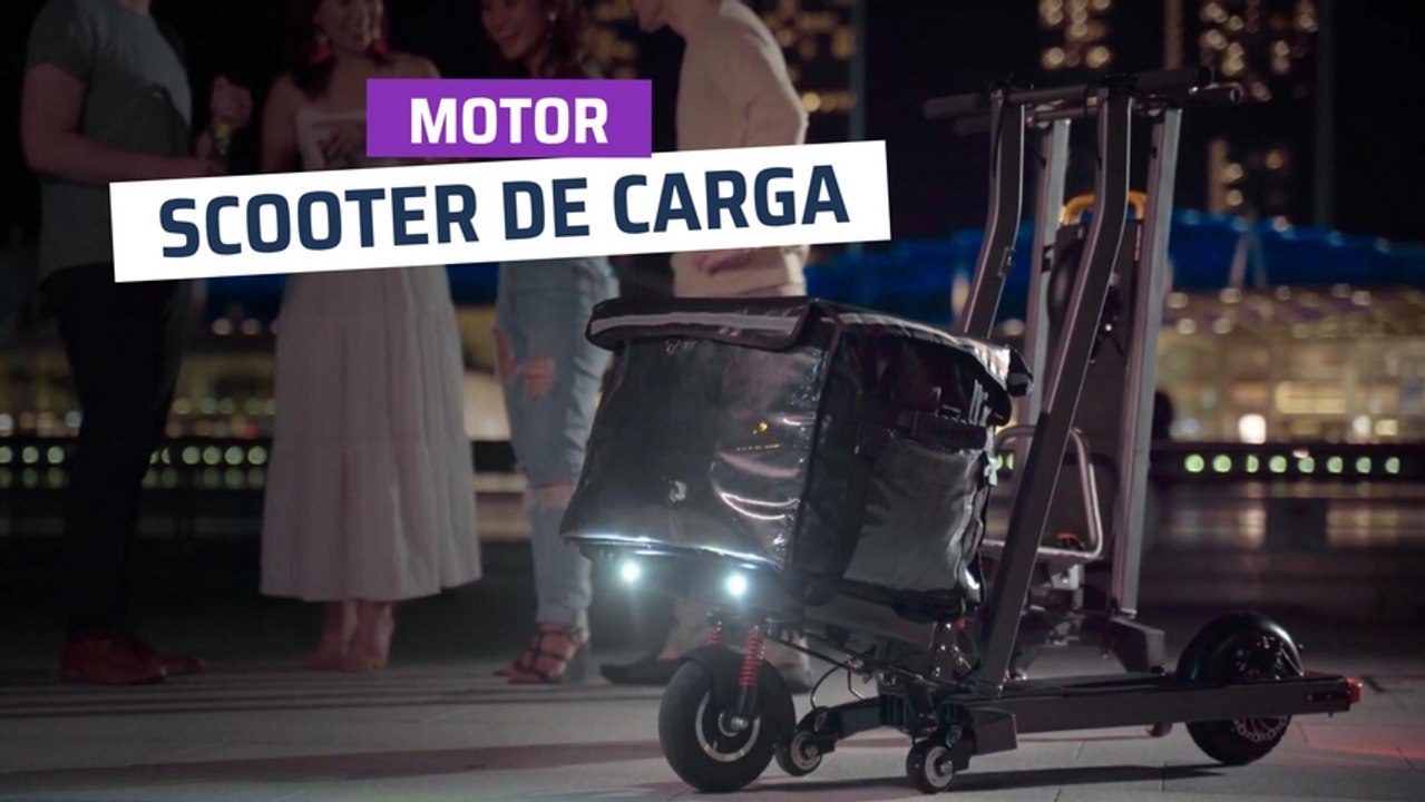 [CH] Patinete eléctrico y carrito de la compra