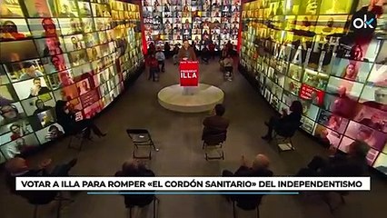Sánchez pide romper «el cordón sanitario» del independentismo votando a Illa