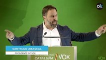 Abascal augura un gran resultado de Vox: «Las calles son nuestras, Cataluña es nuestra»