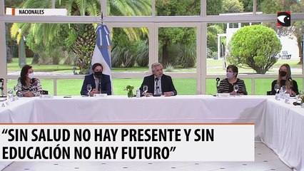 Alberto Fernández sobre el retorno a la presencialidad Sin salud no hay presente y sin educación no hay futuro