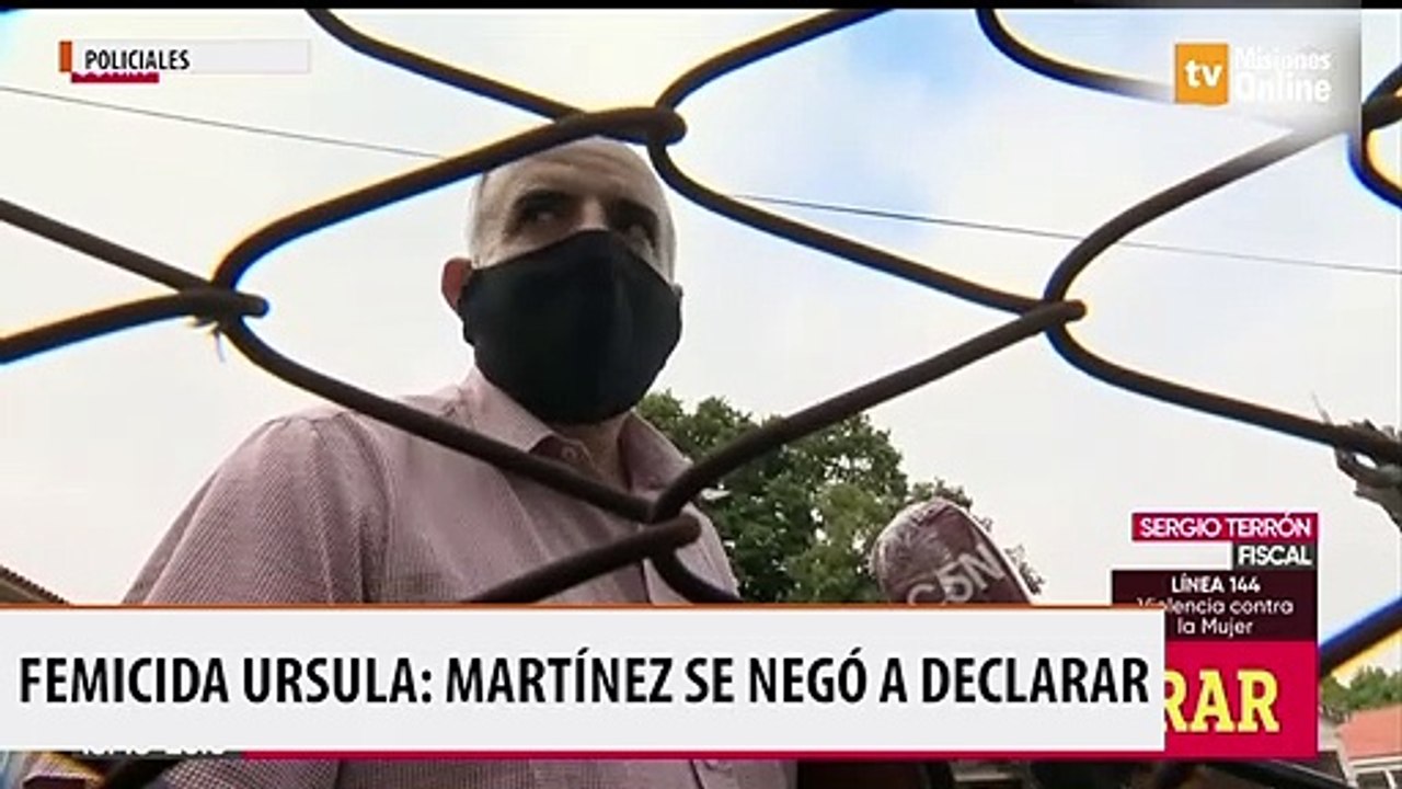 Femicida Úrsula: Martínez se niega a declarar