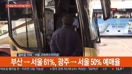 귀경길 버스터미널 '한산'…나홀로 이용객 늘어