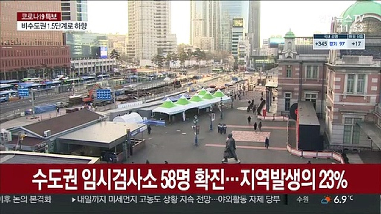 수도권 임시검사소 58명 확진…수도권 지역발생의 23%