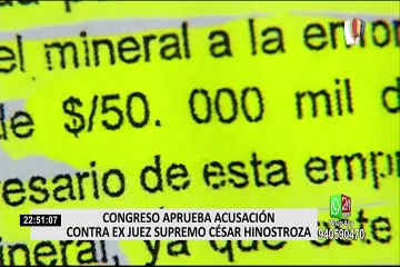 Congreso aprobó denuncia constitucional contra César Hinostroza