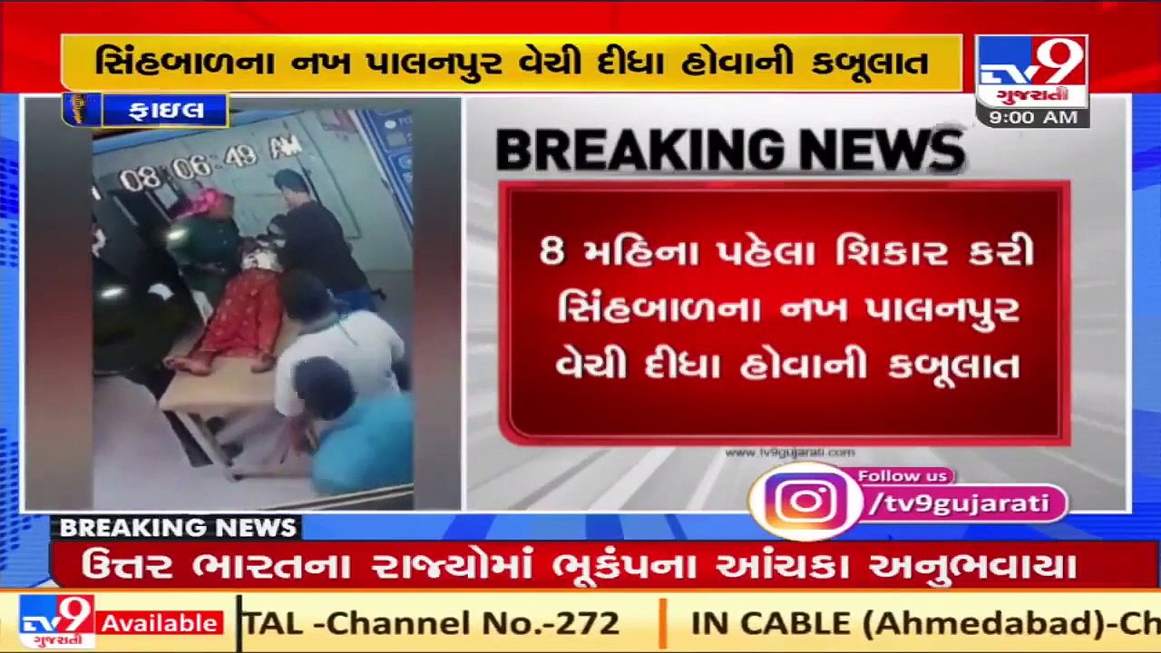 Junagadh_ 5 arrested for killing lion cub 8 months ago _ TV9News