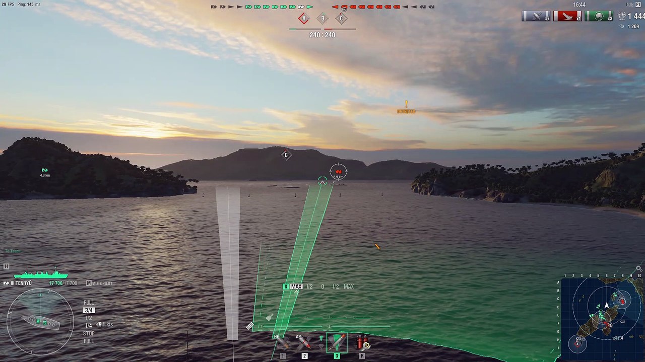 World of Warships | Tenryu | 14k DM | 2 kills