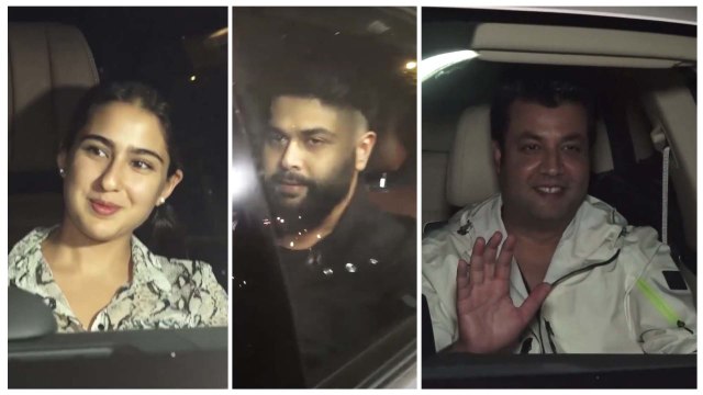 Sara Ali khan, Varun Sharma, Kunal Rawal & other celebs attend a party hosted by Varun Dhawan