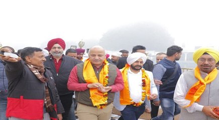 अमृतसर पहुंचे मनीष सिसोदिया, पंजाब की जनता को गिनाए केजरीवाल सरकार के काम