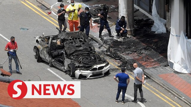 Singapore CNY tragedy: Five die after car slams into shophouse, fire breaks out