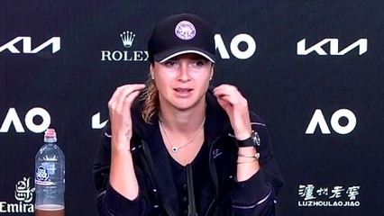 Open d'Australie 2021 - Elina Svitolina : "I played in the evening with the public and there it was very different ... a little disturbing"