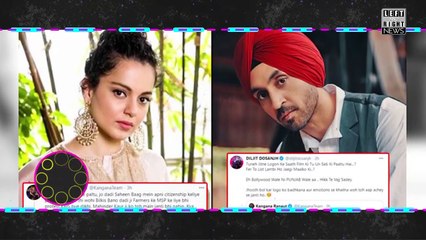 Kangana Ranaut erupted after Diljit's tweet _  Entertainment News _ News Left and Right