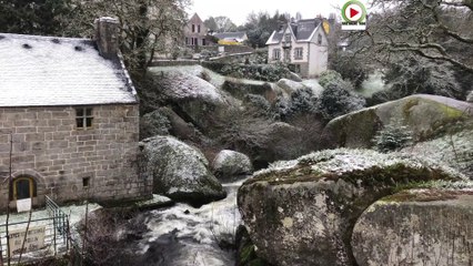 Huelgoat    |   Belle chute de Neige - Bretagne Télé