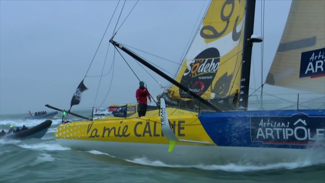 Vendée Globe 2020/2021: - Arrivée Arnaud Boissières La Mie Câline Artisans Artipôle - 11/02 2021