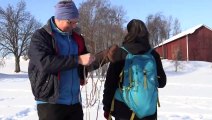 رسمة عملاقة محفورة في الثلج تحقق نجاحا هائلا في فنلندا