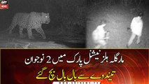 2 youngsters luckily Survived from a leopard in Margalla Hills National park