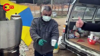 Yol kenarında çay satan yurttaş: Dört bankaya borcum var