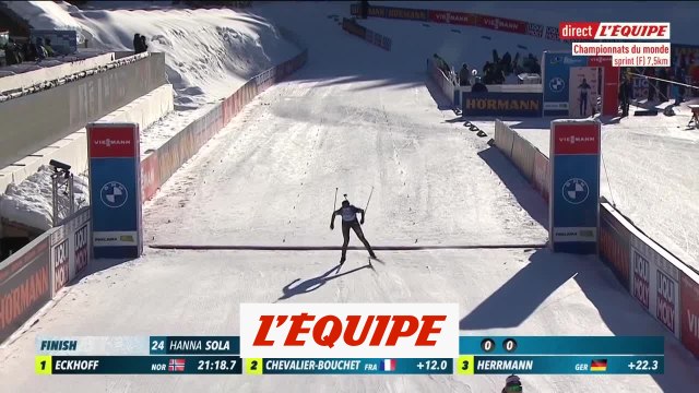 Anaïs Chevalier-Bouchet en argent sur le sprint - Biathlon - Mondiaux (F)