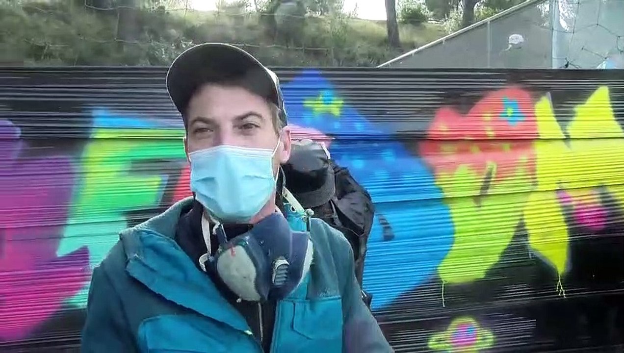 Toutes les explications de l'artiste graffeur Julien Marin.