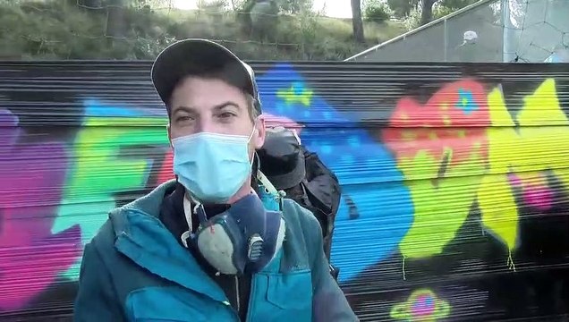 Toutes les explications de l'artiste graffeur Julien Marin.