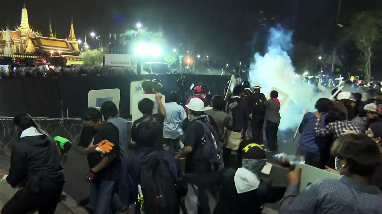 Ausschreitungen bei Protest in Bangkok