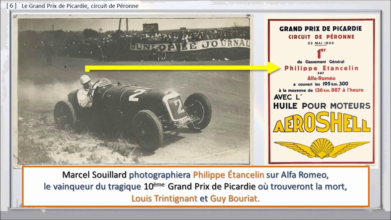 137 - PERONNE, BALADE DANS LE TEMPS,  -- Le Grand Prix de Picardie, Circuit de Péronne.