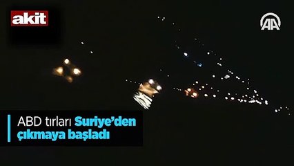 Çekilme kararının ardından ABD tırları Suriye'den çıkıyor!