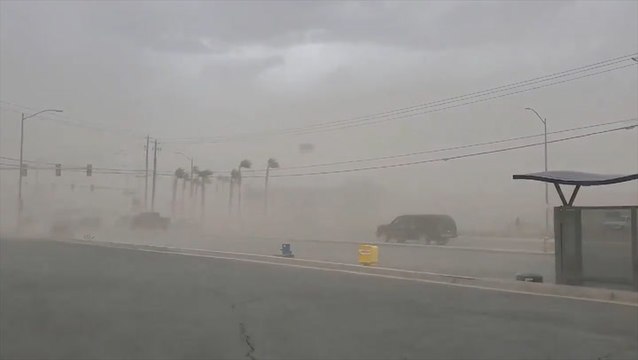 Dust storm slams Vegas with damaging winds and power outages