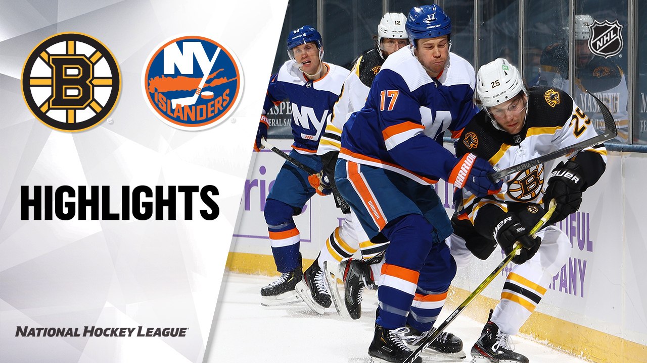 Bruins @ Islanders 2/13/21 | NHL Highlights