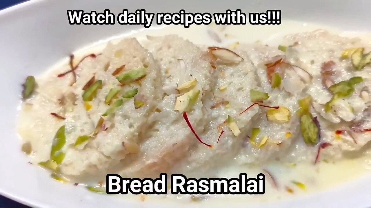 Bread Rasmalai | Rasmalai recipe | Instant dessert recipe | Indian dessert