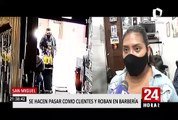 San Miguel: delincuentes fingieron ser clientes para robar en barbería