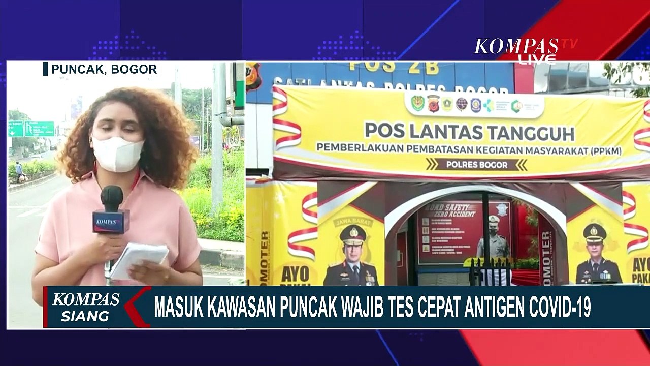 Masuk Kawasan Puncak Wajib Tes Cepat Antigen Covid-19