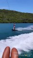 Marine Lorphelin fait une grosse chute en s'essayant au wakeboard - Instagram