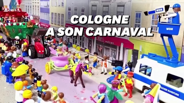 Privés de carnaval par le Covid-19, ces Allemands l'ont reconstitué... en Playmobil