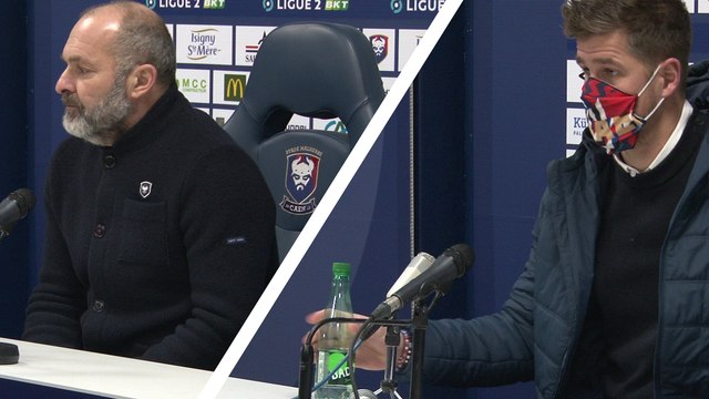 J25 Ligue 2 BKT : Les réactions de P.Dupraz et A.Weber après SMCaen 1-0 Niort