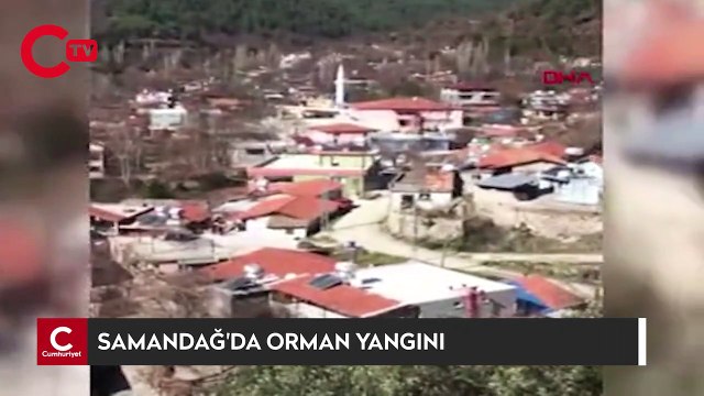 Hatay'ın Samandağ ilçesinde orman yangını çıktı