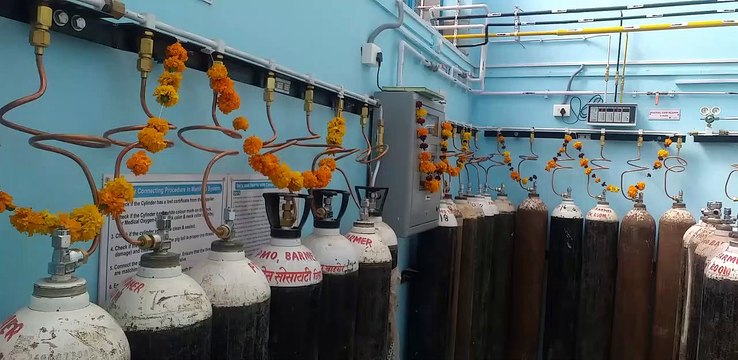 वार्ड में अब ऑक्सीजन सिलेंडर की जरूरत नहीं, अस्पताल में मरीज के बैड तक पाइप लाइन से ऑक्सीजन