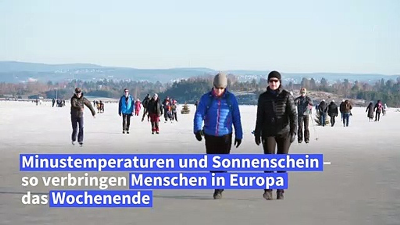 So verbringen Menschen in Europa das Winterwochenende