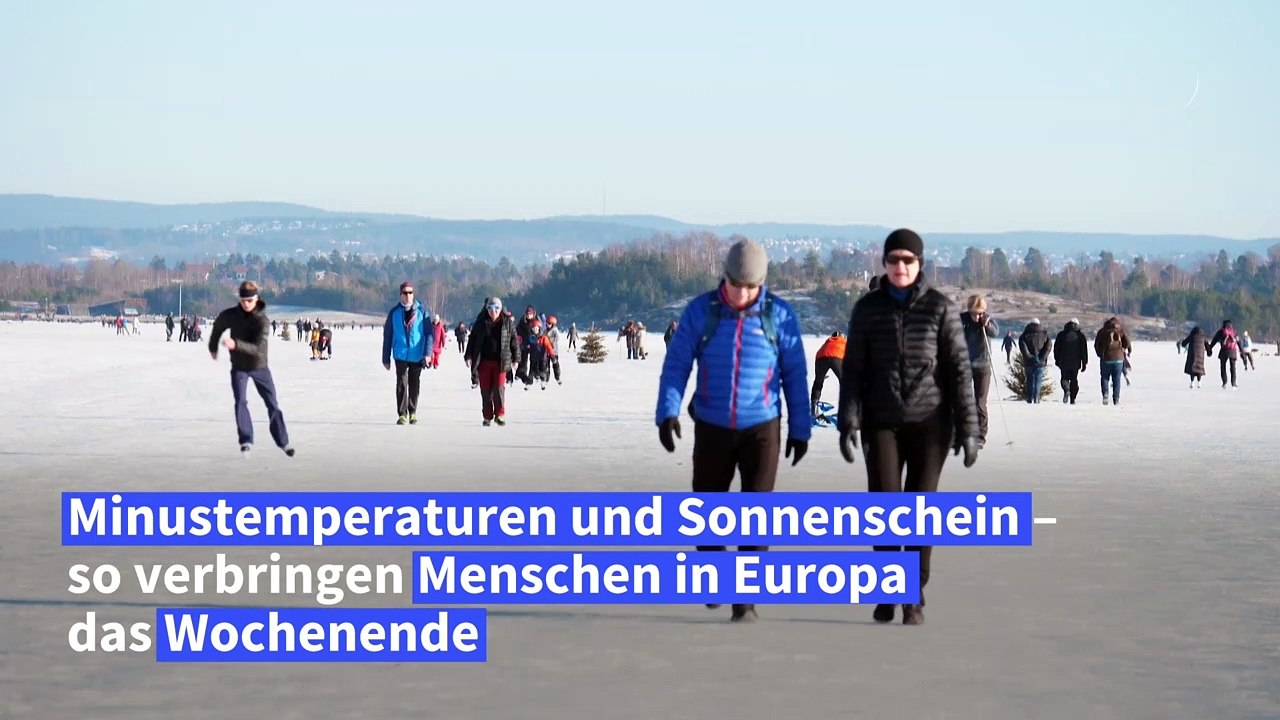 So verbringen Menschen in Europa das Winterwochenende