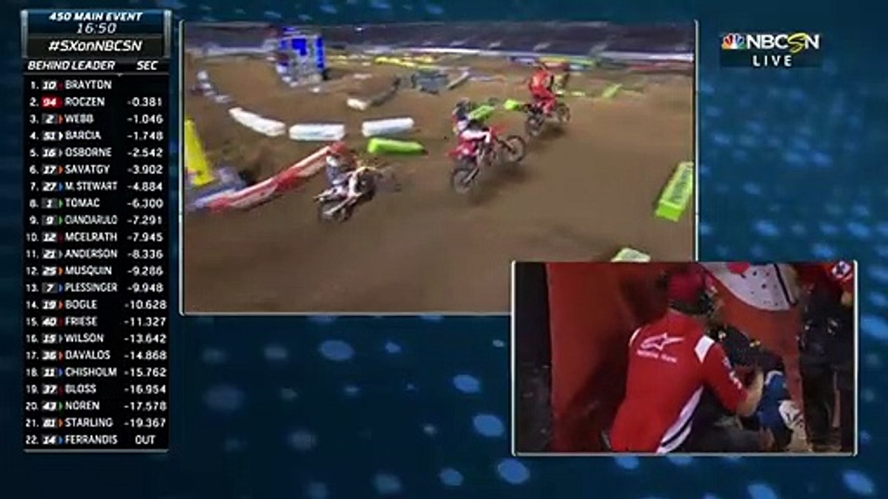 Cooper Webb EPIC Pass from 3rd to 1st Orlando Supercross