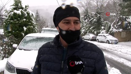 Beykoz’da kar kalınlığı 20 santimetreye ulaştı