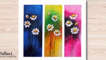 Knife painting __ Easy way to draw beautiful flower painting __ Pallavi Drawing Academy