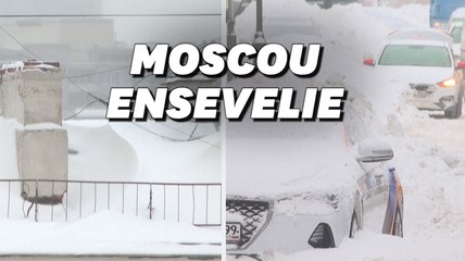 À Moscou, la neige a enseveli la ville depuis 3 jours