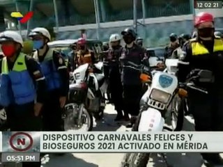 Desplegados funcionarios de seguridad y prevención en  23 municipios del estado Mérida