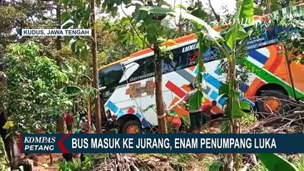 Bus Isi Peziarah Masuk Jurang 15 Meter, 6 Penumpang Luka