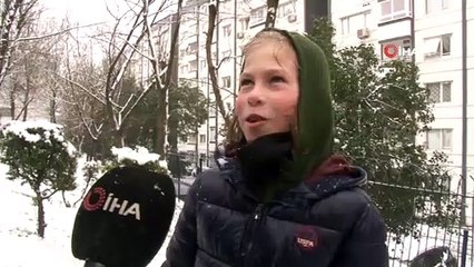 Bahçelievler’de karın keyfini çocuklar çıkardı